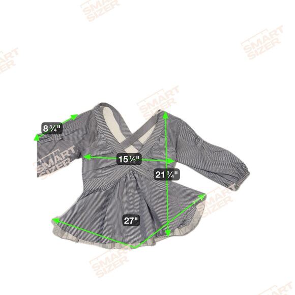 Piamita Pima Strapped Blouse 100% cotton M - Picture 10 of 10